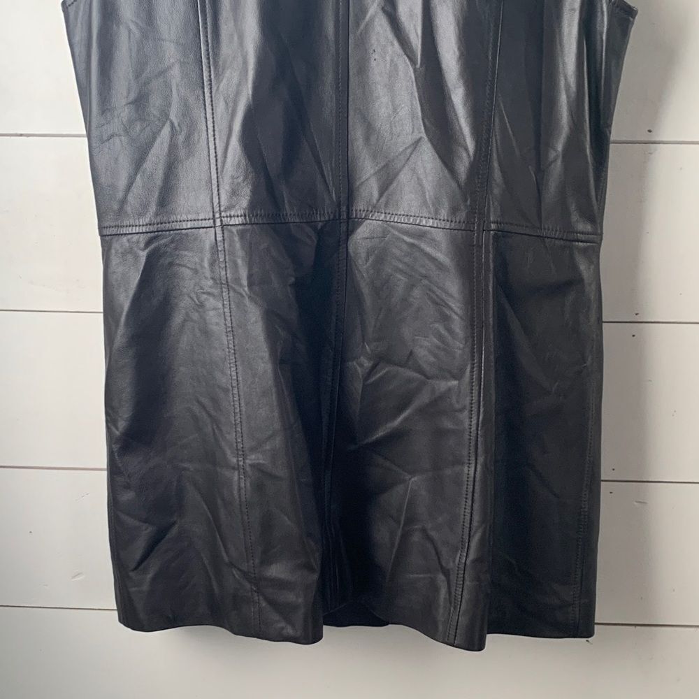 Worth New York dark chocolate brown Leather Moto Vest – Size 10 (NWOT) - Picture 9 of 10
